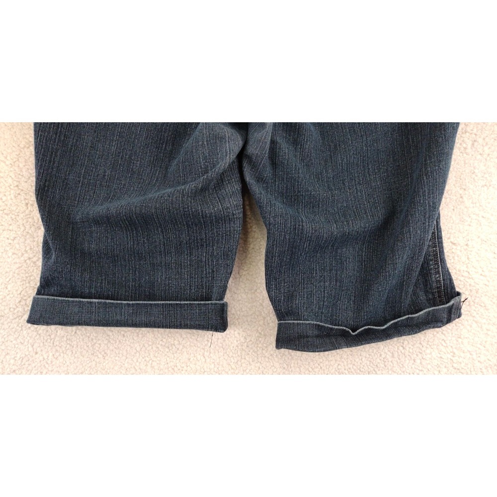 MIXXIT Womens Size 16 Blue‎ Denim Cuffed Capri Baggy Shorts - Picture 14 of 16